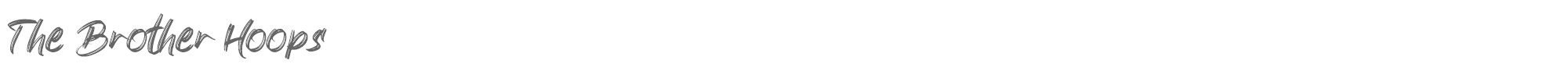 Sample characters The Brother Hoops Font